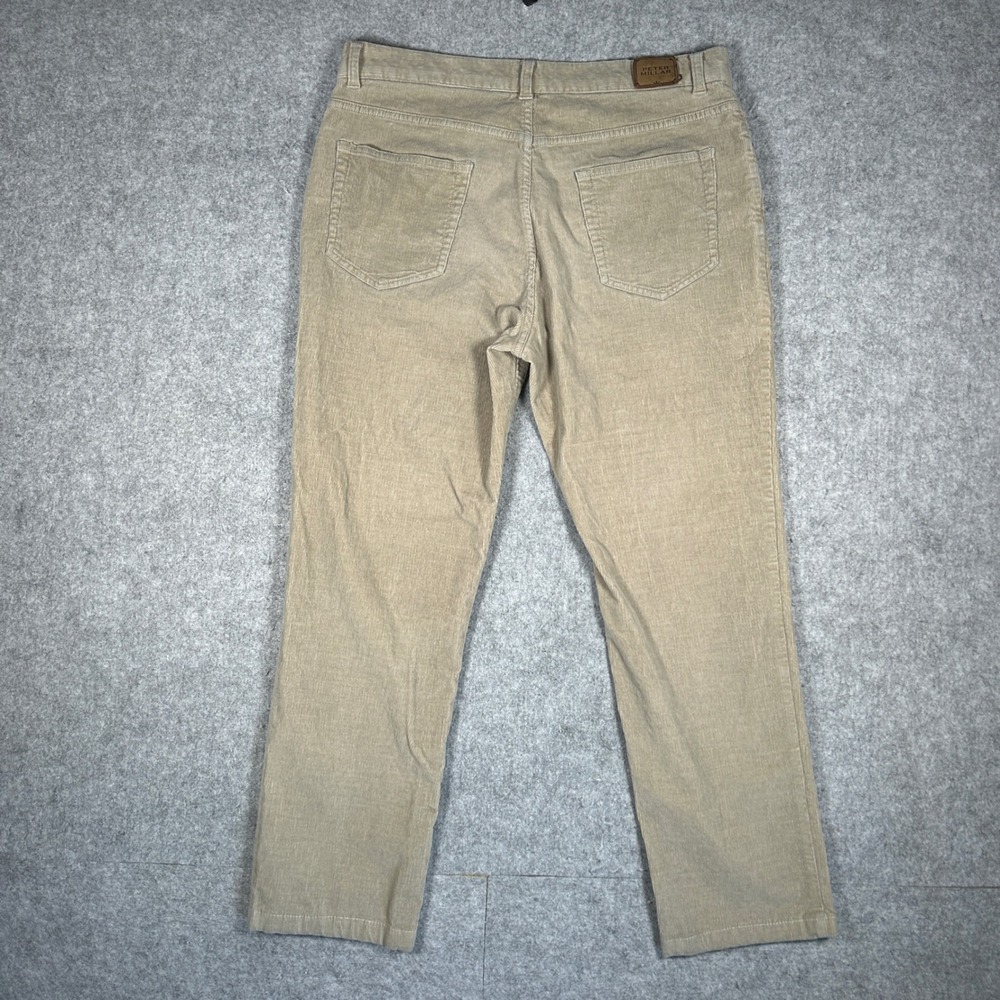 Peter Millar Corduroy Pants Mens 34 Tan Casual Luxury Preppy Soft Stretch